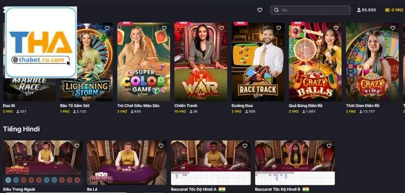 Đa dạng game cược chất lượng